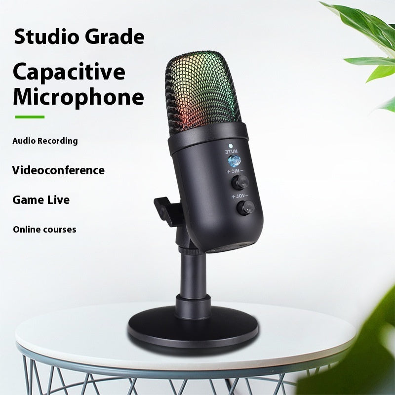 USB RGB Microphone – Perfect for Gaming & Live Streaming