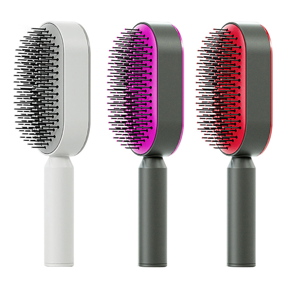 Self-Cleaning Hair Brush – Easy Cleaning & Scalp Massage