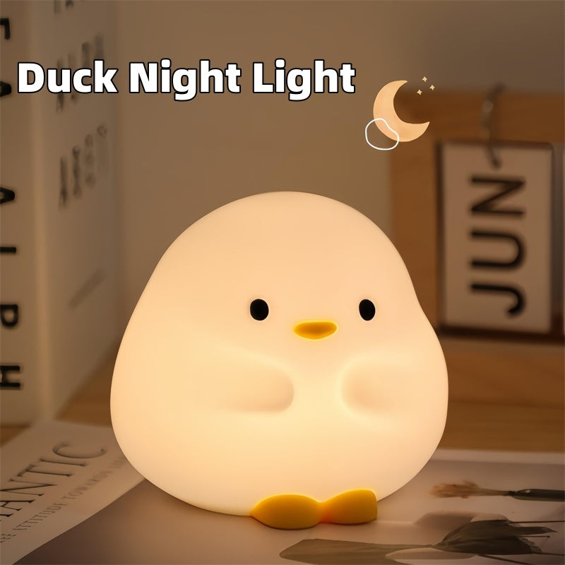 Cute Silicone Duck LED Night Light